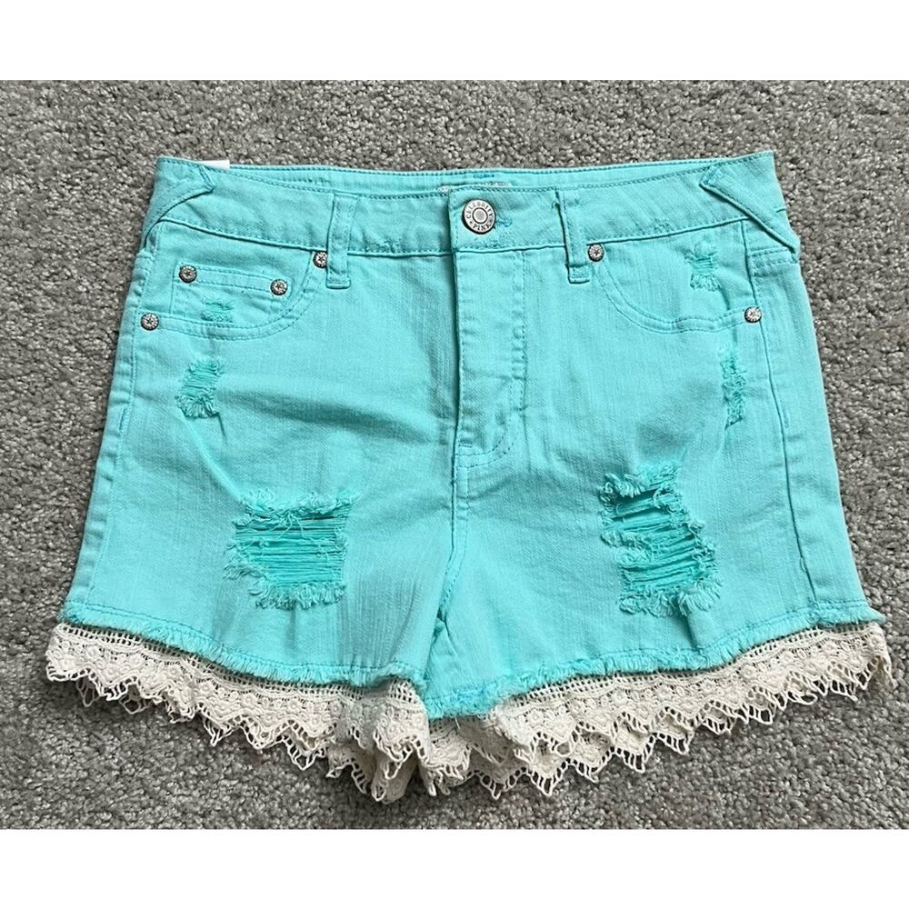 Celebrity Pink Jeans High Rise Shorts Women’s Size 3 Cool Mint New With Tag